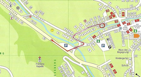 Ansicht Anfahrtsplan zu Dorf 145, A-5761 Maria Alm